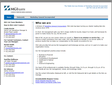 Tablet Screenshot of mgilists.com